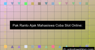 Pak Ranto Ajak Mahasiswa Coba Slot Online